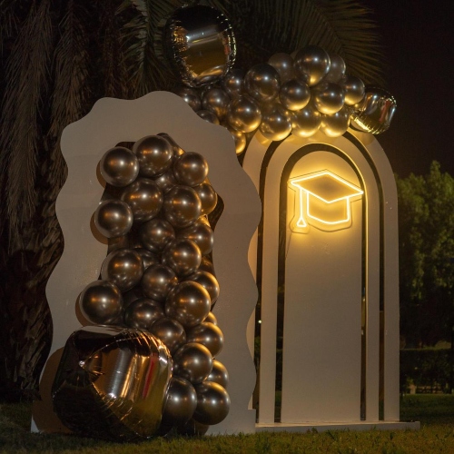 Silver Gradutaion Backdrop