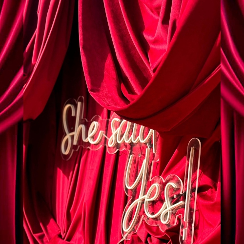She Said Yes Backdrop