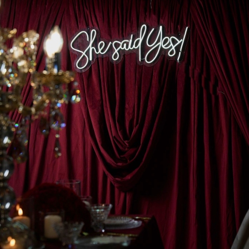 She Said Yes Backdrop