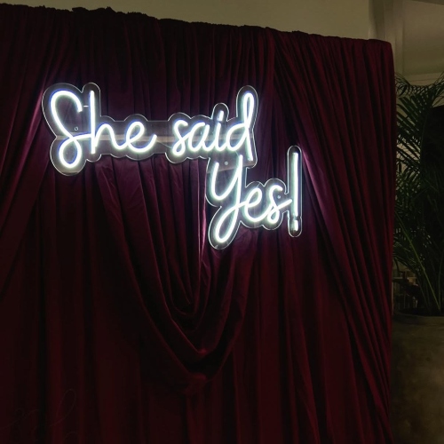 She Said Yes Backdrop