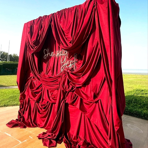 She Said Yes Full Package (Backdrop & Table Setup)