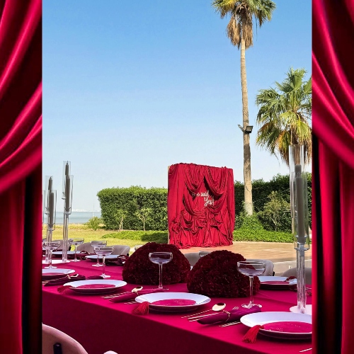 She Said Yes Full Package (Backdrop & Table Setup)