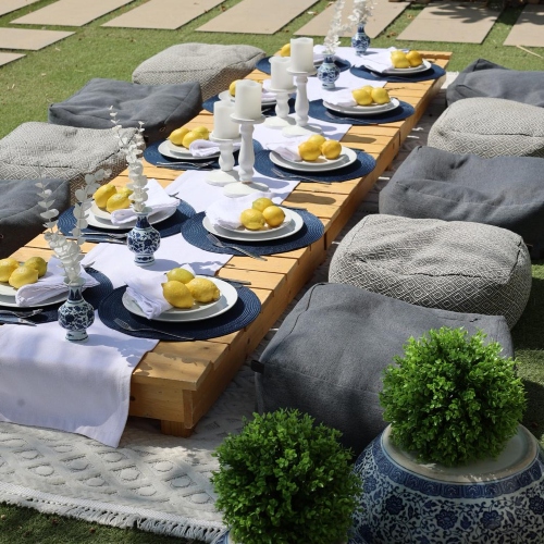 Lemon Lounge Set Up