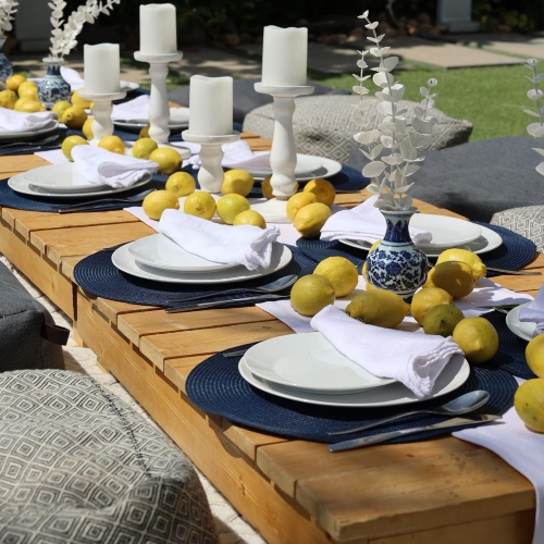 Lemon Lounge Set Up