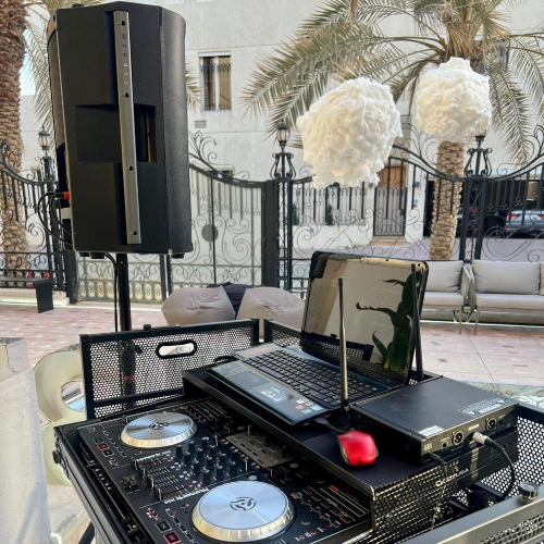 Dj With Sound System - Disco Party
