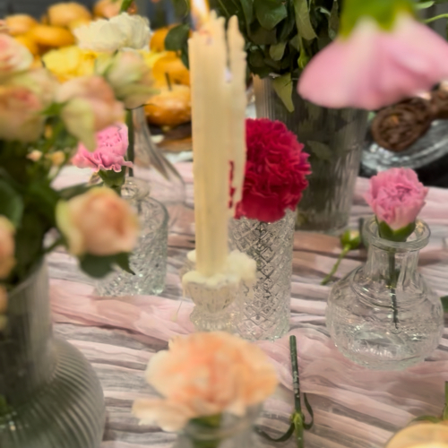 Floral Escape Buffet Table Set-Up