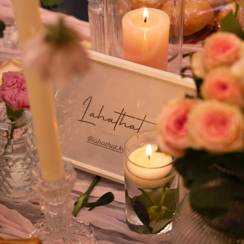 Floral Escape Buffet Table Set-Up