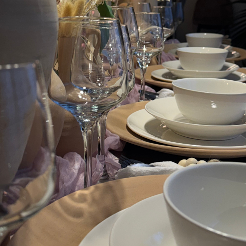 Terracotta Dining Table Set-up