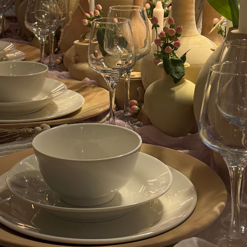 Terracotta Dining Table Set-up
