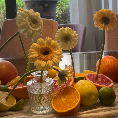 Citrus Floral Table Set-up