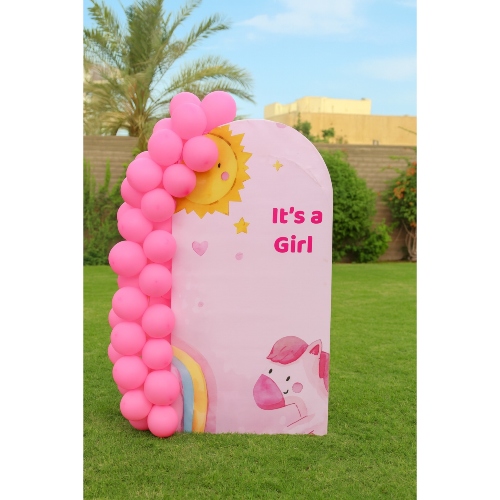 It’s a Girl Baby Shower Backdrop