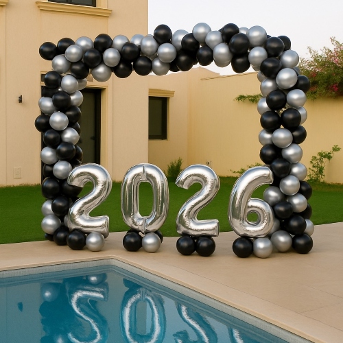 New Year/Graduation Balloon Arch