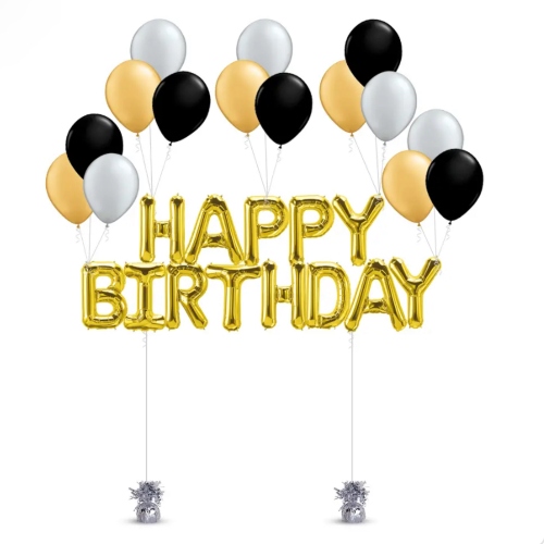 Happy Birthday Stand Gold