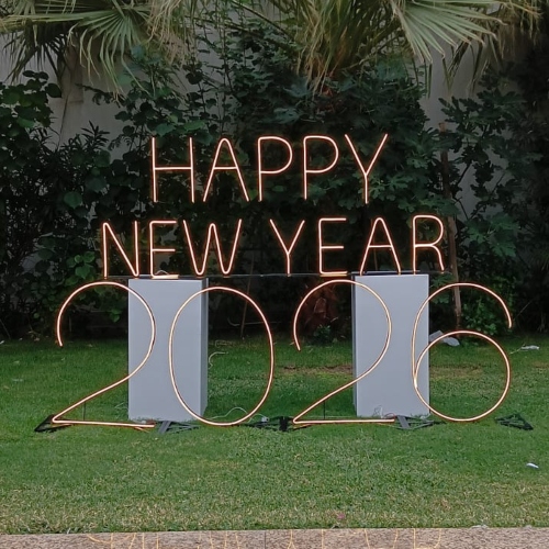 Happy New Year Neon 2026