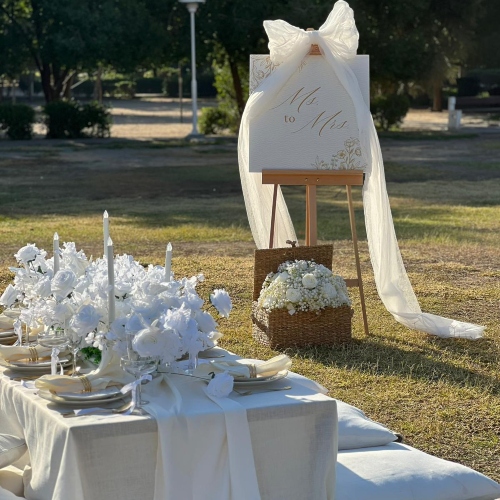 Whispering White Picnic Theme