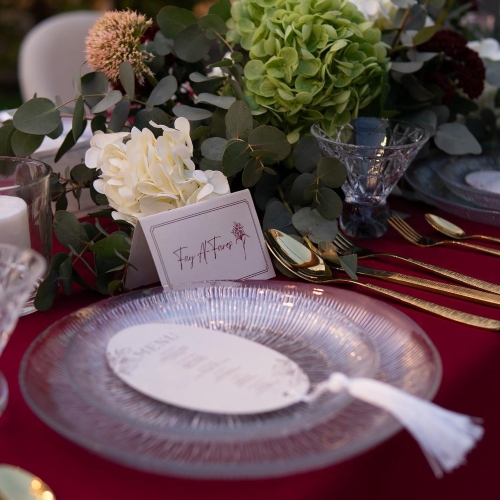 Chandelier Theme (Backdrop + Table Setup)