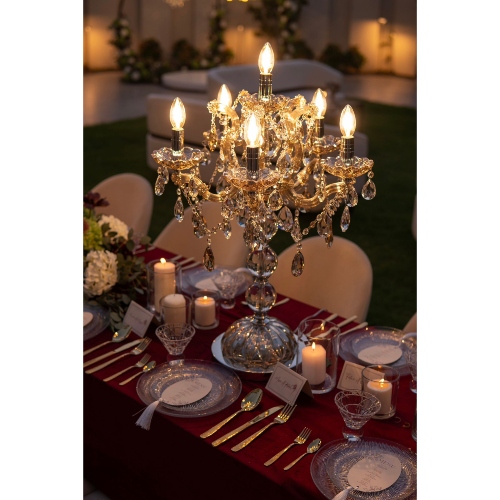 Chandelier Theme (Backdrop + Table Setup)