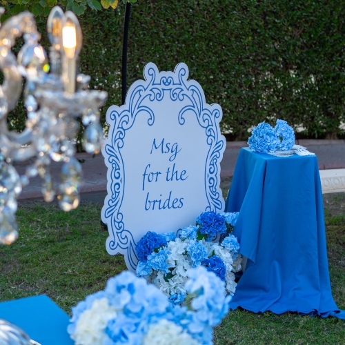 Royal Chandelier Theme (Backdrop + Table Setup)