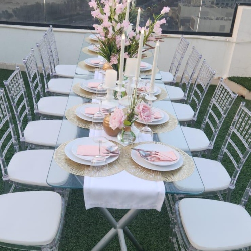 Floral Table Setup