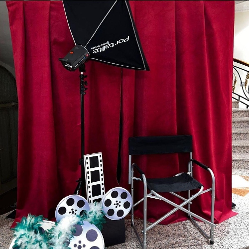 Red Carpet Photo Booth Backdrop