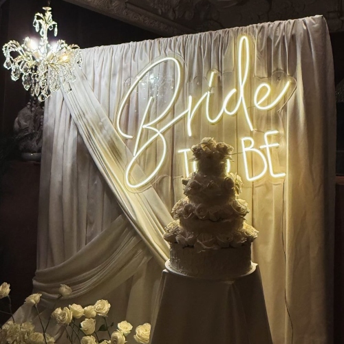 White Bridal Backdrop