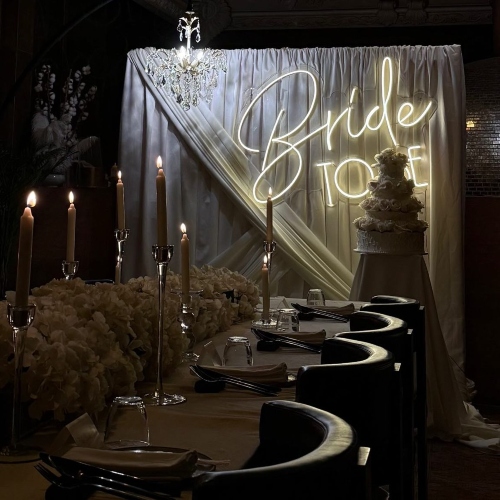 White Bridal Backdrop