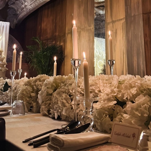 White Bridal Backdrop