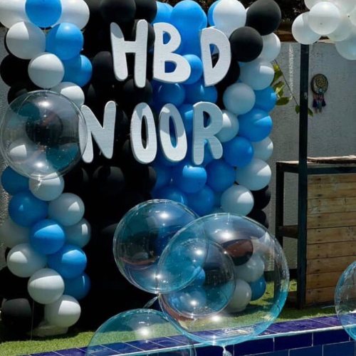 Pool Balloon Decor