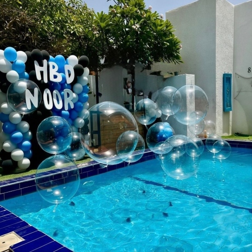 Pool Balloon Decor