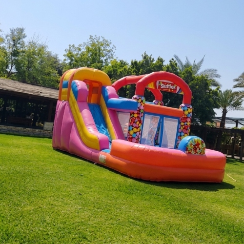 Skittles Water Slide Castle