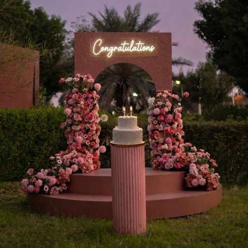 Graduation Dusty Rose Backdrop