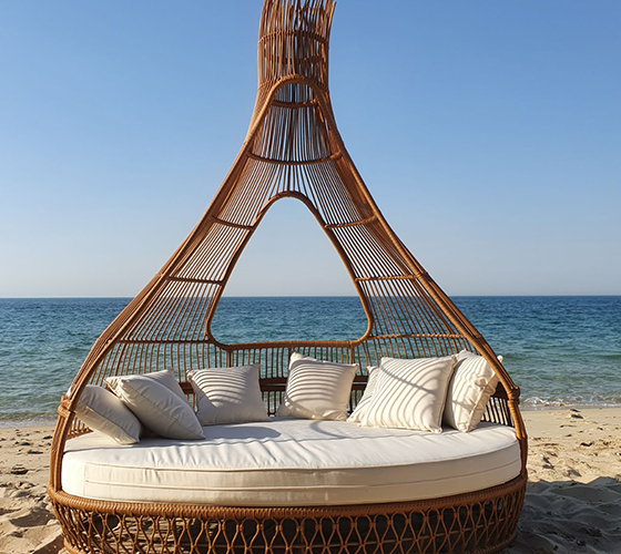 Tulum Bed- Rattan Collection