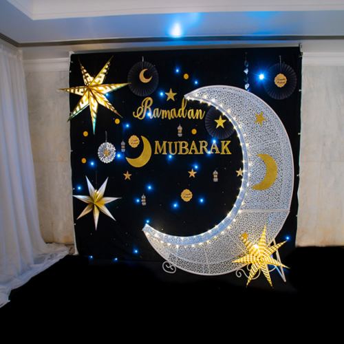 Ramadan Black Backdrop